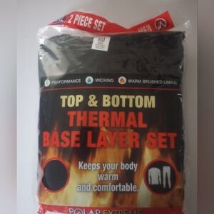 Polar Extreme Black Thermal Base Layer Set